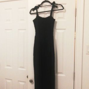 NWT Maxi dress with noted straps. Black maternity dress by Legoe. Heritage